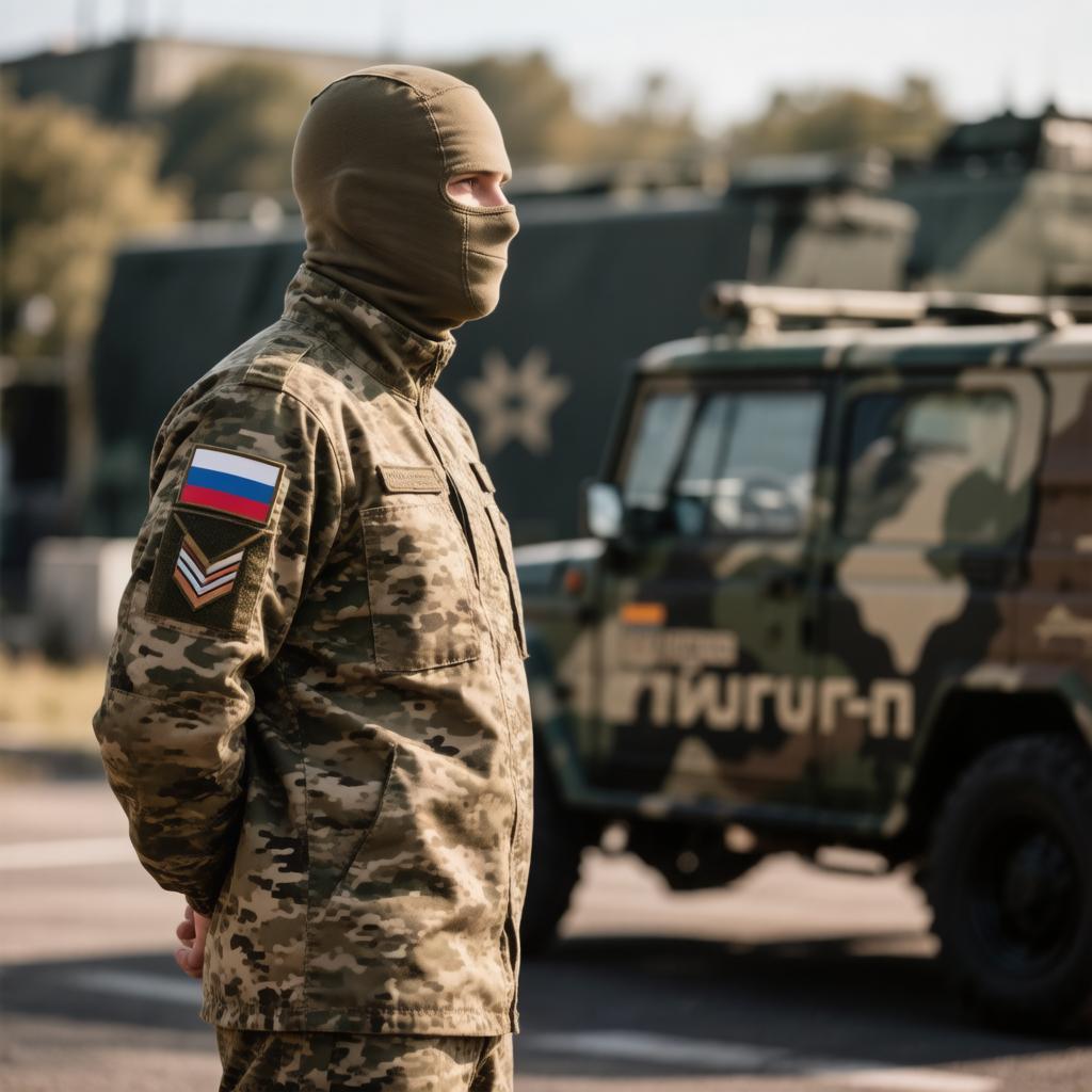 Группа российских военнослужащих после освобождения из плена на пункте пропуска