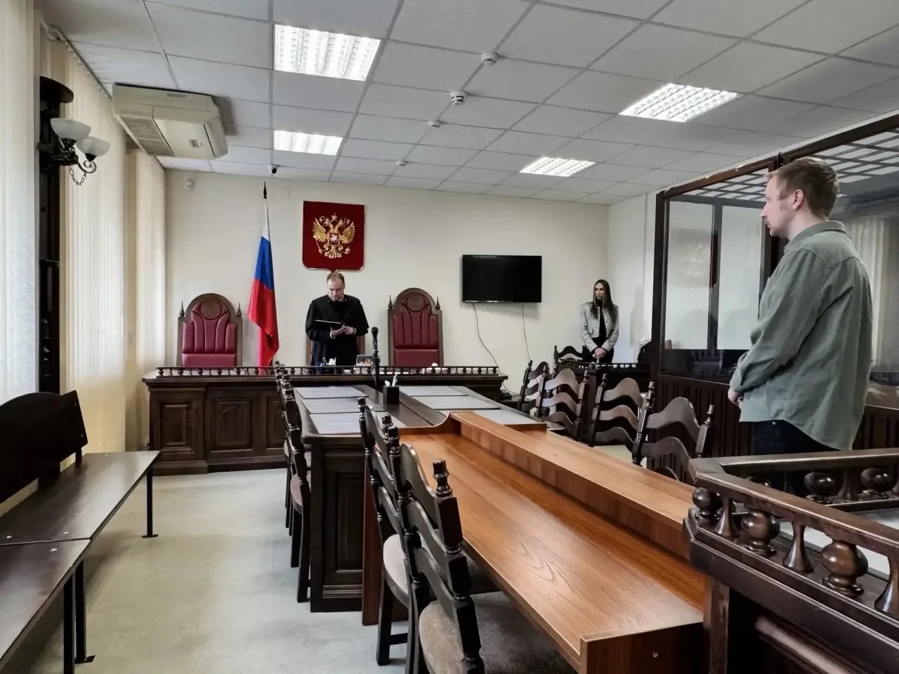 Зал судебных заседаний Центрального районного суда города Кемерово 19 мая 2026 года