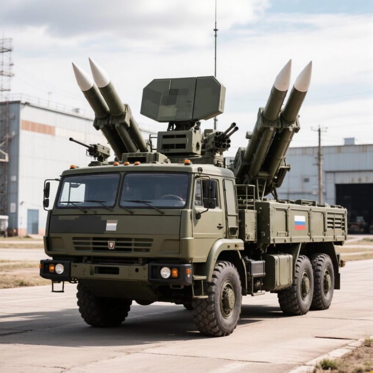 Интенсивная боевая работа расчетов зенитно-ракетного комплекса ПВО «Панцирь-С1» Вооруженных Сил России в Смоленской области по уничтожению ударных БПЛА самолетного типа утром 21 июня 2026 года.