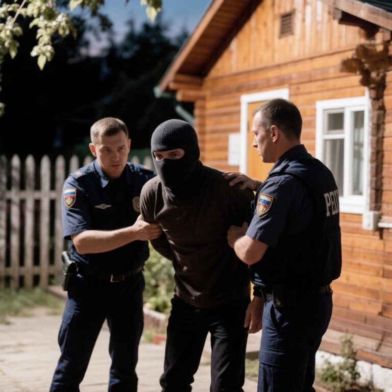 Оперативники уголовного розыска МВД Кузбасса изымают украденные строительные инструменты из тайника дачного вора.