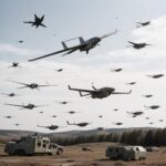 Интерактивная карта Российской Федерации, демонстрирующая географию массированной атаки БПЛА 9–10 июня 2026 года с выделением зон перехвата дронов и регионов, где объявлялась ракетная опасность.