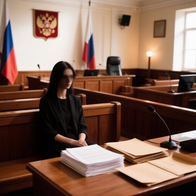 Светлая трехмерная визуализация судейского молотка и кредитных документов, символизирующая разбирательство по делу о фиктивном банкротстве.