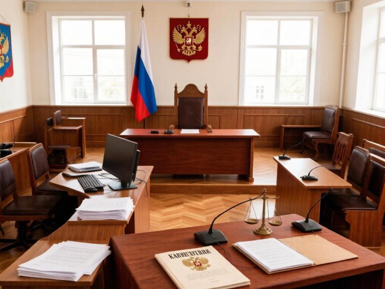Зал судебных заседаний в Кемеровской области, где рассматриваются гражданские иски государственных органов о возмещении материального ущерба.