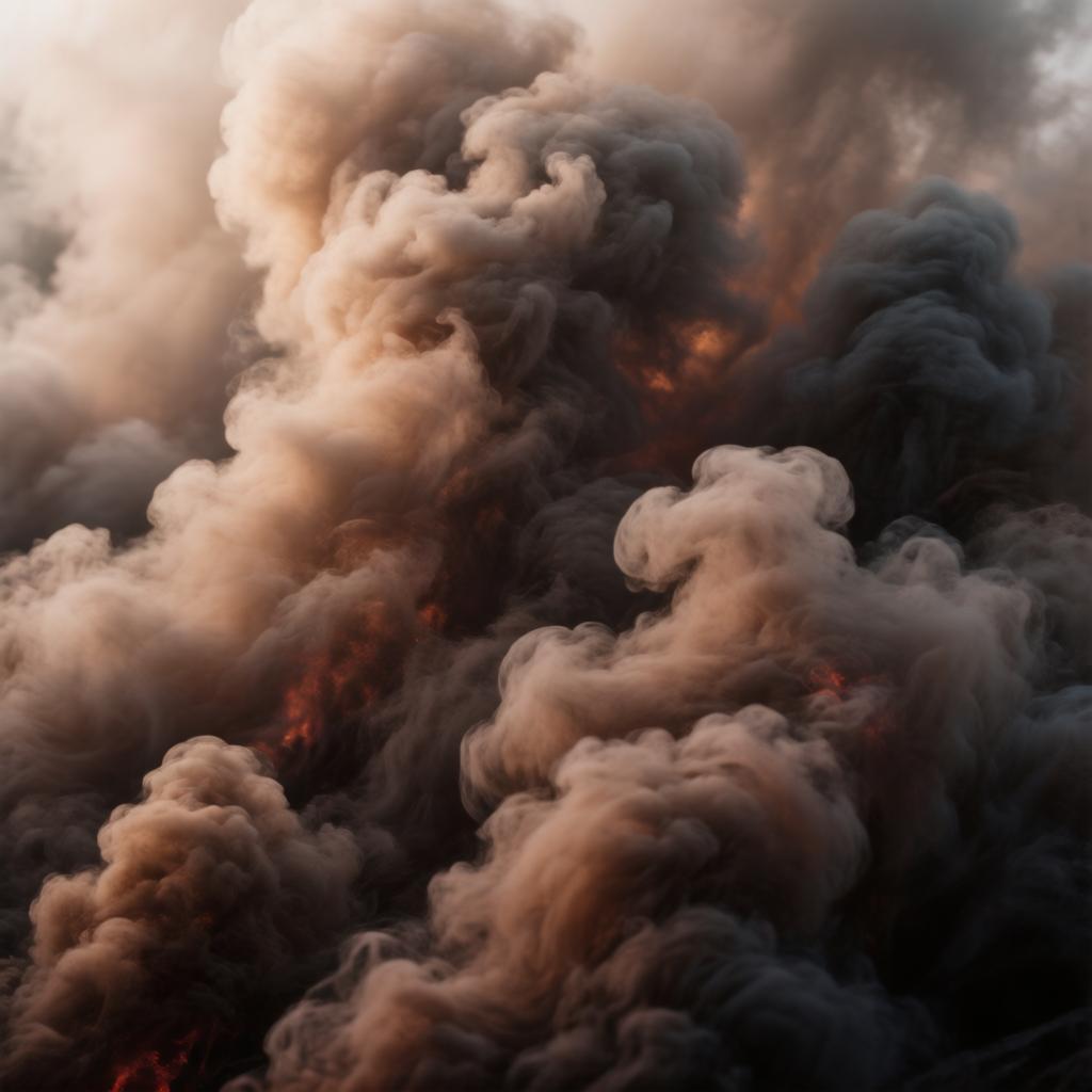 Силуэты технологических установок крупного нефтеперерабатывающего завода на юге России в утренние часы.