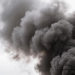 Столбы черного дыма над нефтеперерабатывающим заводом в Ярославле